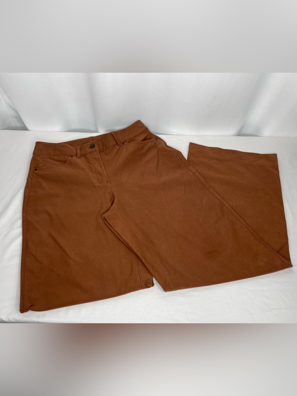 Lululemon Brown Wide Leg Pants Womens 28 Stretch Casual Office Career Trend
